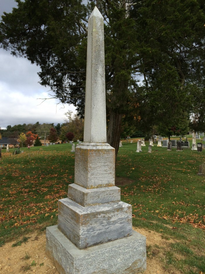 Blacksburg Confederate statue